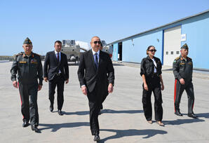 Prezident İlham Əliyev Hərbi Dəniz Qüvvələrində olub  - FOTOLAR