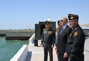 Prezident İlham Əliyev Hərbi Dəniz Qüvvələrində olub  - FOTOLAR