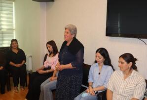 Yasamal rayonunda şagird və tələbə adını yeni qazanmış şəhid övladları ilə görüş keçirilib - FOTOLAR