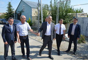 Çalov kəndində şəhid ailəsi ziyarət olunub - FOTOLAR