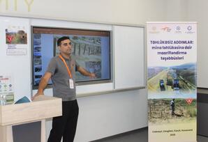 “Təhlükəsiz addımlar: mina təhlükəsinə dair maarifləndirmə təşəbbüsləri” - FOTOLAR