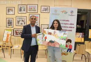 Füzuli şəhərində “Mina təhlükəsi rəsmlərdə” rəsm müsabiqəsi keçirilib