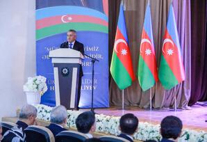 Sabunçu rayonunda “Şanlı Zəfərdən Yeni Zirvələrə” adlı tədbir keçirilib - FOTO