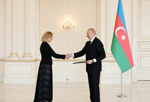 Prezident İlham Əliyev Estoniyanın Azərbaycanda yeni təyin olunmuş səfirini qəbul edib