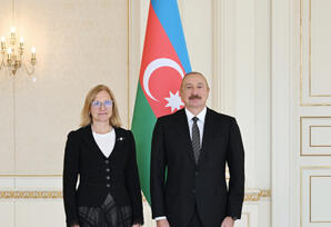 Prezident İlham Əliyev Estoniyanın Azərbaycanda yeni təyin olunmuş səfirini qəbul edib