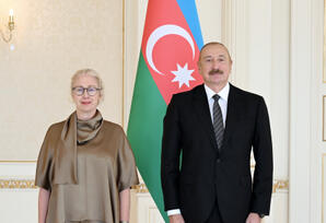 İlham Əliyev İsveçin Azərbaycanda yeni təyin olunmuş səfirini qəbul edib