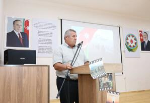 Şəmkirdə Anım Gününə həsr olunmuş “Zəfərə aparan qəhrəmanlıq yolu” mövzusunda tədbir keçirildi - FOTO