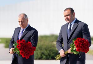 DTX və Xarici Kəşfiyyat Xidmətinin rəhbərləri Zəfər parkında olublar