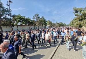 Şəmkirdə 27 sentyabr - Anım Günüündə şəhidlərimizin əziz xatirəsi anıldı - FOTOLAR