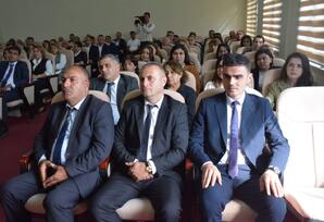 Tərtərdə 5 Oktyabr - Beynəlxalq Müəllimlər Günü münasibətilə tədbir keçirilib - FOTOLAR