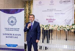 5 Oktyabr - Beynəlxalq Müəllimlər Günü münasibətilə Şəmkirdə təhsil işçiləri ilə görüş keçirildi - FOTOLAR
