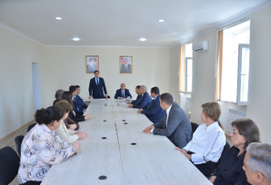 YAP Salyan rayon təşkilatının Statistika İdarəsi ərazi partiya təşkilatında partiya fəalları ilə görüş keçirilib - FOTO