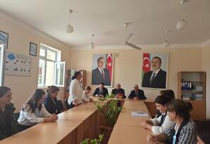 YAP-ın VIII Qurultayından irəli gələn çağırışlar partiya üzvləri ilə müzakirə edilib - FOTOLAR