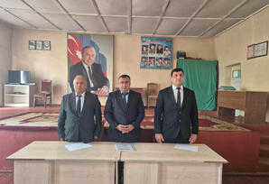 Goranboyda YAP-ın VIII Qurultayından irəli gələn məsələlərlə bağlı partiya üzvləri ilə görüşlər keçirilib - FOTOLAR