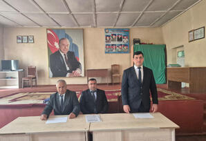Goranboyda YAP-ın VIII Qurultayından irəli gələn məsələlərlə bağlı partiya üzvləri ilə görüşlər keçirilib - FOTOLAR