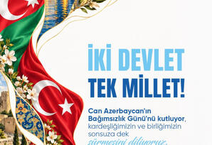 Türkiyədə Azərbaycanın ünvanına təbriklər göndərilir