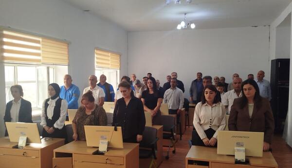 YAP-ın VIII Qurultayında müəyyənləşdirilən vəzifələr Aztelekom MMC-nin Lənkəran şöbəsində müzakirə olunub - FOTO