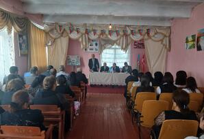 Ağdaşda VIII Qurultayın nəticələrinin müzakirəsi davam edir - FOTO