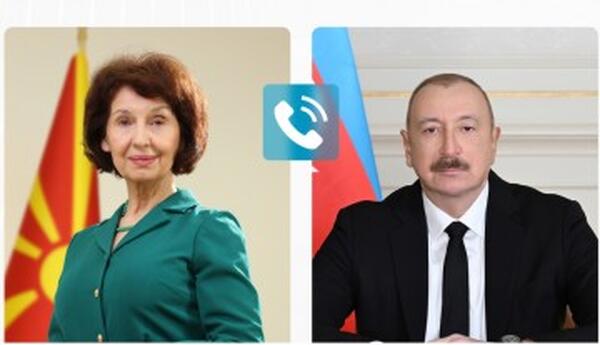 Şimali Makedoniya Prezidenti Qordana Silyanovska-Davkova Azərbaycan Prezidenti İlham Əliyevə zəng edib