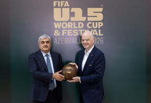FIFA U-15 Dünya Çempionatı və Festivalı 2026-nın ilk oyun günündə rəsmilərin Hövsan Yarış Kompleksinə səfəri baş tutub - FOTOLAR 
