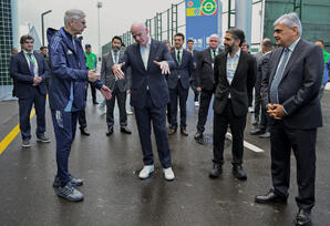 FIFA U-15 Dünya Çempionatı və Festivalı 2026-nın ilk oyun günündə rəsmilərin Hövsan Yarış Kompleksinə səfəri baş tutub - FOTOLAR 