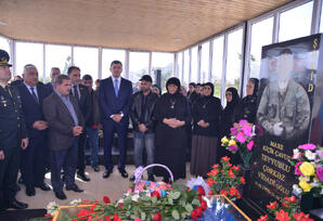 Vətən müharibəsi şəhidi Çərkəz Teyyublunun xatirəsi anılıb - FOTOLAR
