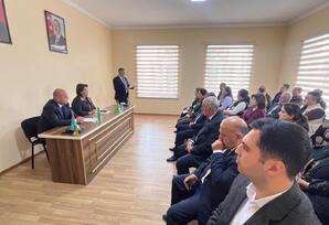 YAP Samux rayon təşkilatında YAP-ın VIII Qurultayından irəli gələn vəzifələr müzakirə olunub