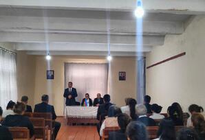 Ağdaşda partiya fəalları ilə VIII Qurultayın strateji hədəfləri müzakirə edilib