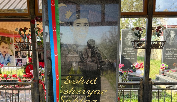 Şəhidin məzarı ziyarət edilərək xatirəsi ehtiramla anıldı