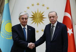 Ərdoğan və Tokayev Ankarada görüşüblər