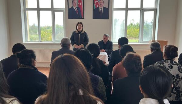 YAP Samux rayon təşkilatının Salahlı kəndi üzrə ərazi partiya təşkilatında görüş keçirilib - FOTO