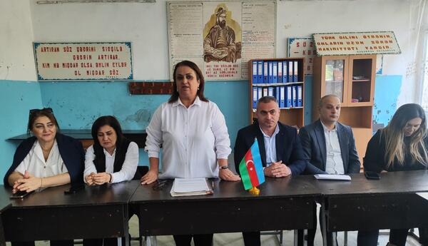 YAP-ın VIII Qurultayında müəyyənləşdirilən vəzifələr Lənkəran şəhər 10 nömrəli tam orta məktəbdə müzakirə olunub - FOTO
