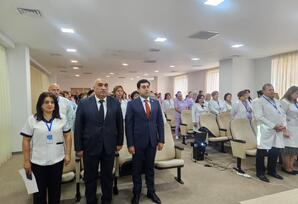 YAP Goranboy rayon təşkilatının Səhiyyə Ərazi Partiya Təşkilatında partiya üzvləri ilə görüş keçirilib - FOTO