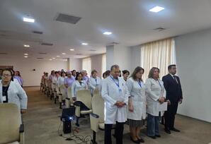 YAP Goranboy rayon təşkilatının Səhiyyə Ərazi Partiya Təşkilatında partiya üzvləri ilə görüş keçirilib - FOTO