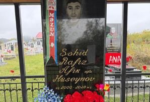 Şəhidin məzarı ziyarət olundu