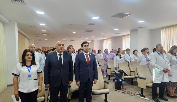 YAP Goranboy rayon təşkilatının Səhiyyə Ərazi Partiya Təşkilatında partiya üzvləri ilə görüş keçirilib - FOTO