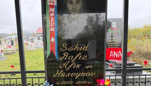 Şəhidin məzarı ziyarət olundu