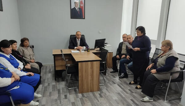 YAP Goranboy rayon təşkilatıda partiya üzvləri ilə görüşlər keçirilib - FOTOLAR